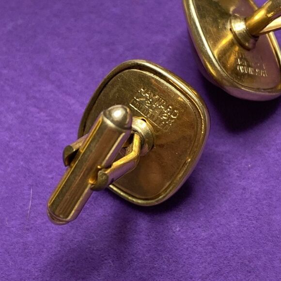 💛 Vintage Hayward 12k Gold Filled Hook Fly Fishing Cuff Links - Picture 4 of 5